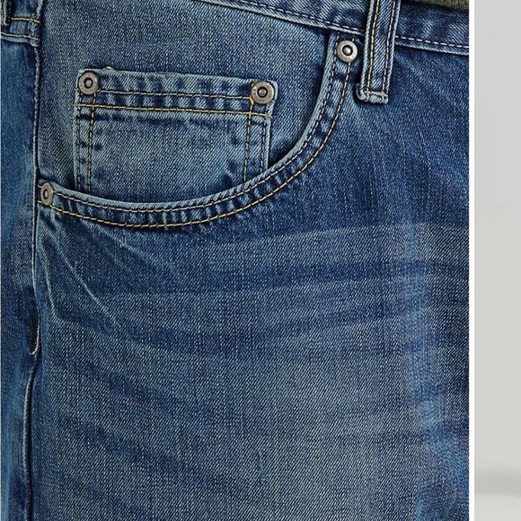 Wrangler Authentics Relaxed Fit Boot Cut Jeans 34/32 Medium Indigo - Picture 5 of 14